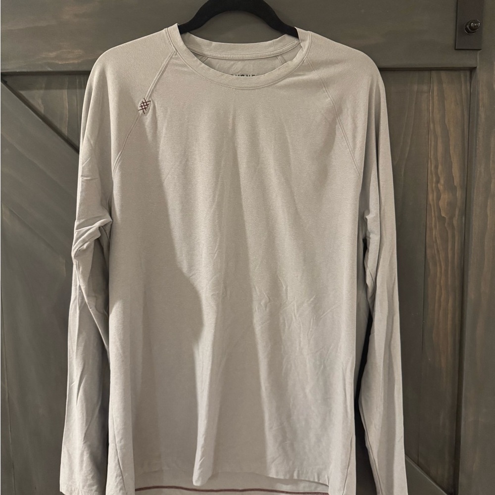 RHONE Light Gray Reign Long Sleeve Tee